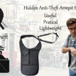 Larswon Hidden Underarm Shoulder Bag – Anti-Theft Concealed Armpit Bag for Right-handed Users