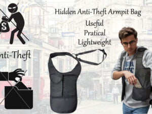 Larswon Hidden Underarm Shoulder Bag – Anti-Theft Concealed Armpit Bag for Right-handed Users Larswon Hidden Underarm Shoulder Bag – Anti-Theft Concealed Armpit Bag for Right-handed Users