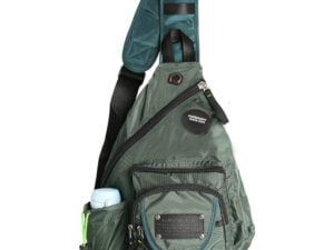 Lightweight and Durable Kawei Knight Nylon Sling Bag Daypack Messenger Backpack (Lake Blue)