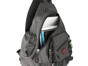 Kawei Knight Large Sling Bag – Versatile Laptop Backpack, Crossbody Messenger, and Shoulder Bag – Black